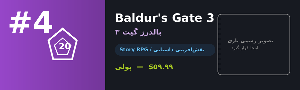 Baldur's Gate 3 — شاهکار نقش‌آفرینی Larian برنده بهترین بازی سال